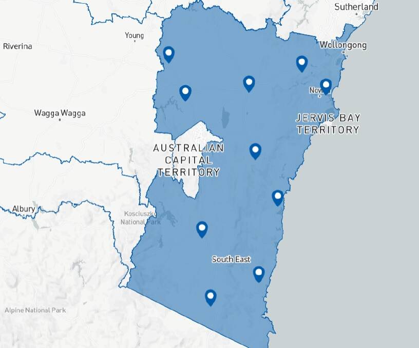 South East Local Land Services covers 55,600 square kilometres of NSW. Image sourced.