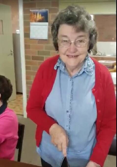 BEAUTIFUL LADY: Well known Crookwell identity, Beatrice Williams was surrounded by friends for her 80th birthday celebration. Photo supplied.