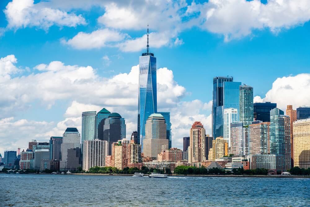 Enjoy the city views as the QM2 sets sail from New York. Picture Shutterstock