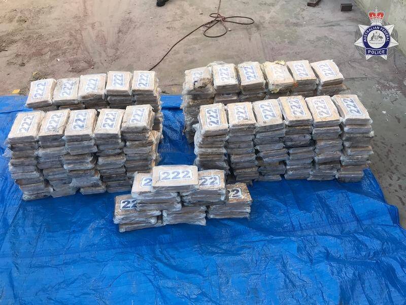 About 247kg of cocaine worth $61m, hidden in the hull of a yacht in Townsville, has been seized. (PR HANDOUT IMAGE PHOTO)