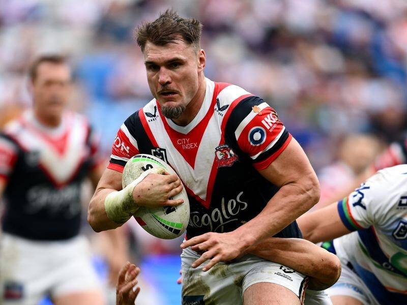 Angus Crichton is still unsure of his future, even after David Fifita's Roosters move fell through. (Steven Markham/AAP PHOTOS)
