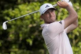 Swedish star Ludvig Aberg has taken the outright halfway lead at the US Open in North Carolina. (AP PHOTO)
